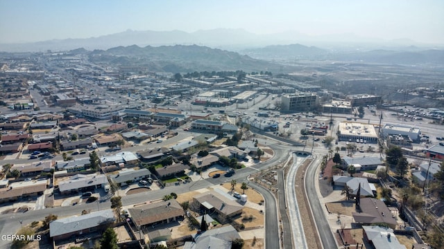 aerial view featuring a mountain view