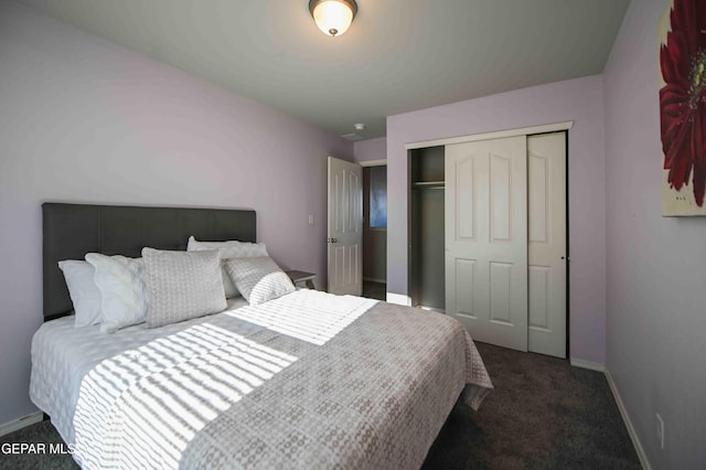 1009 Earthstar Pl, El Paso, TX 79928 - bedroom featuring baseboards, carpet flooring, and a closet
