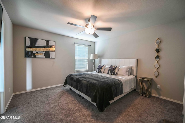 1009 Earthstar Pl, El Paso, TX 79928 - carpeted bedroom with a ceiling fan and baseboards