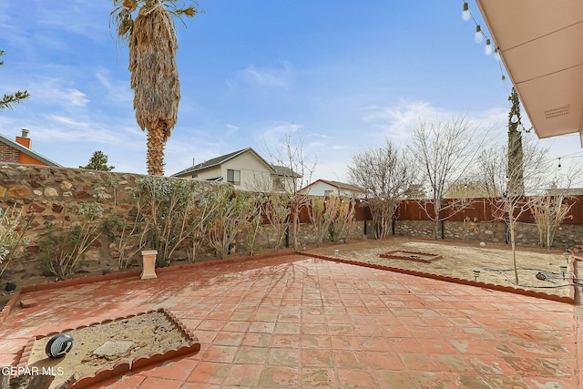 view of patio / terrace with a fenced backyard