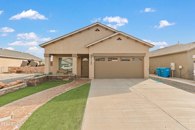 view of front of home featuring a garage