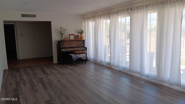 8808 Cosmos Ave, El Paso, TX 79925 - sitting room with wood finished floors, plenty of natural light, and a textured ceiling
