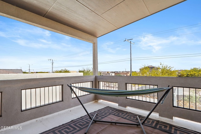 view of balcony