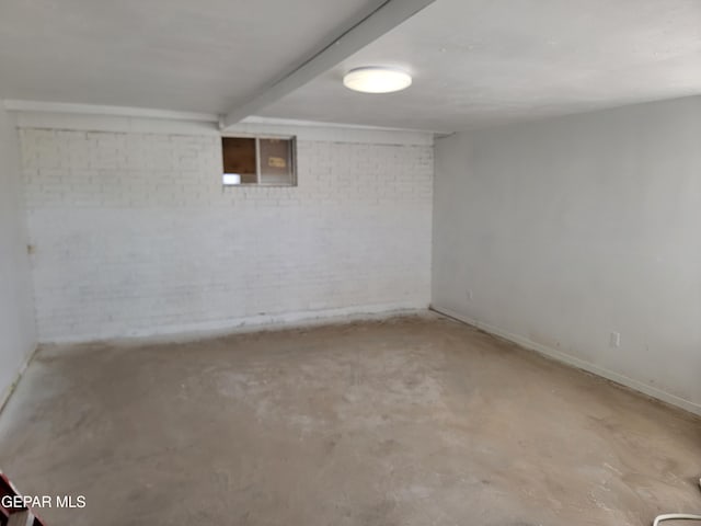 view of basement