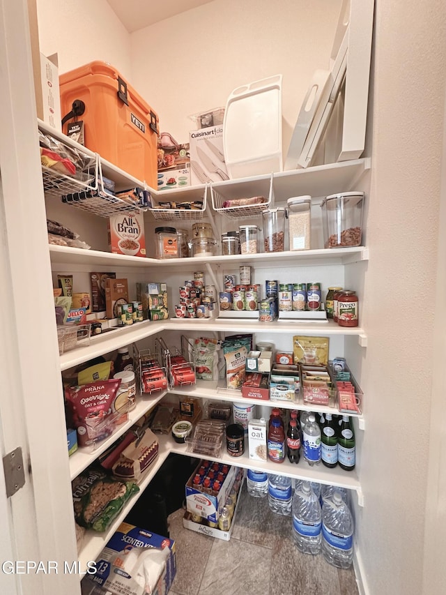 view of pantry