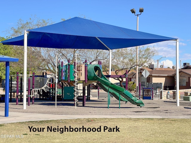 view of jungle gym