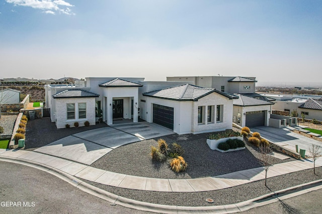 view of front of home featuring a garage