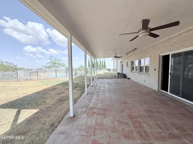 8204 Big Bend Dr, El Paso, TX 79904 - view of patio / terrace featuring a ceiling fan