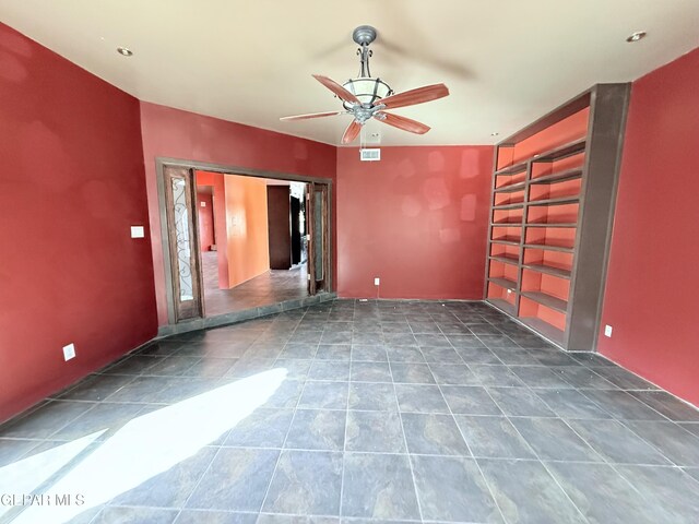 8204 Big Bend Dr, El Paso, TX 79904 - empty room featuring a ceiling fan and tile patterned flooring
