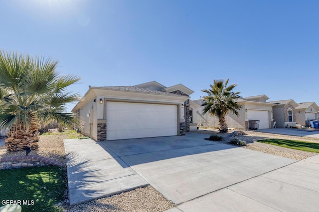 ranch-style home with a garage