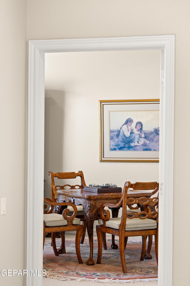 view of dining space