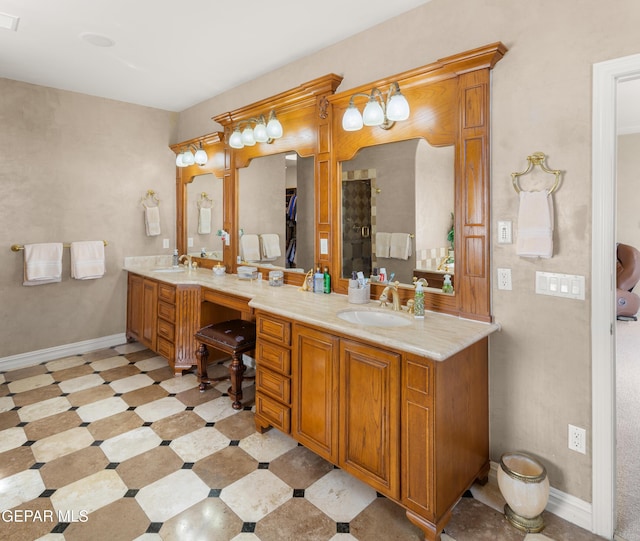 bathroom with vanity