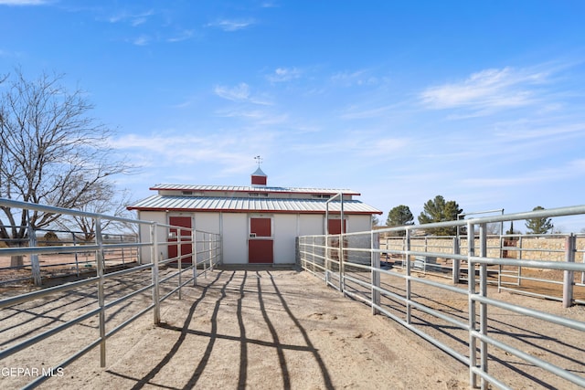 view of stable