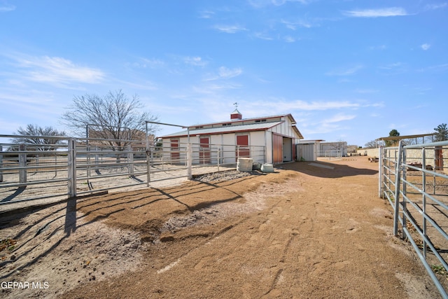 exterior space featuring a rural view