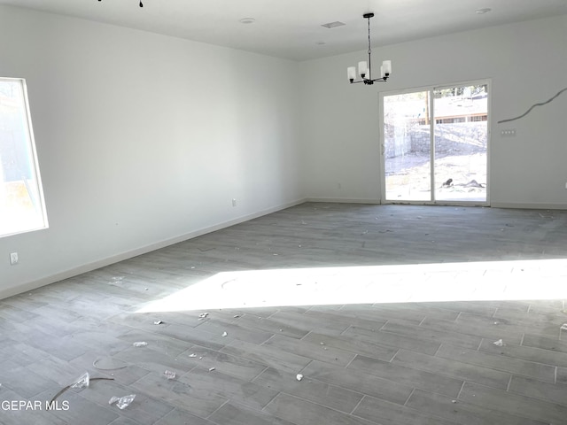 471 Huereque Dr # A, Socorro, TX 79927 - empty room featuring a chandelier