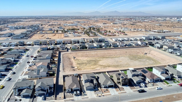 aerial view featuring a mountain view