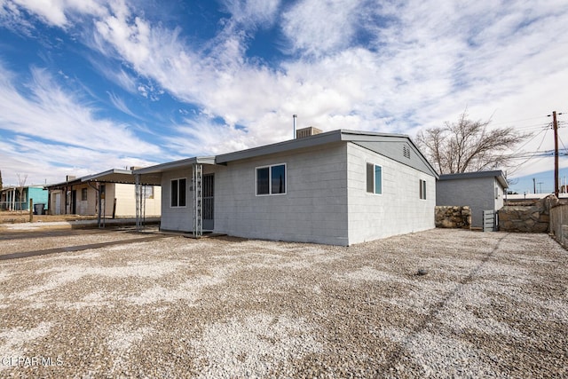 exterior space with fence