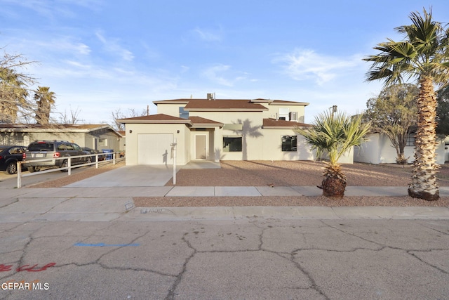 view of front of house featuring a garage