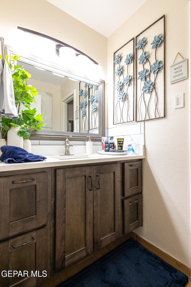 bathroom featuring vanity