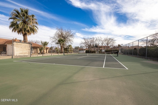 view of sport court