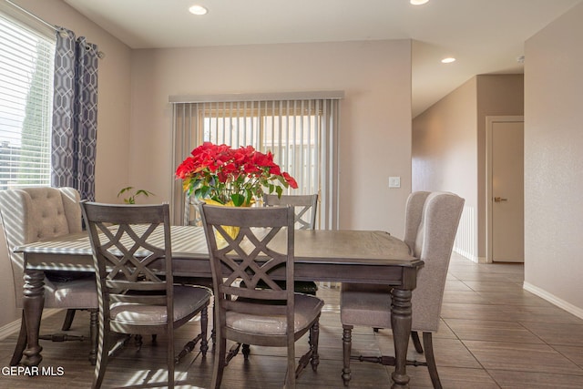 view of dining space