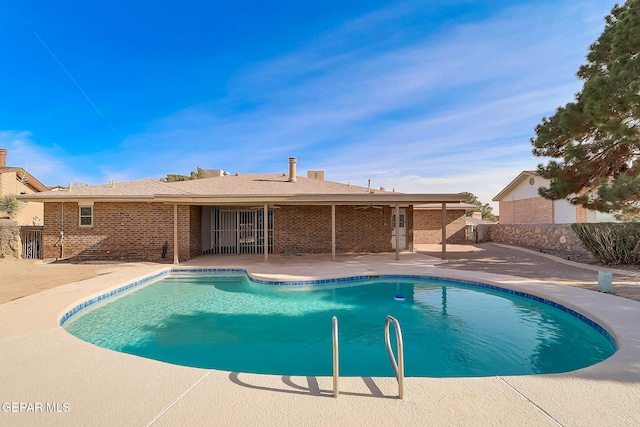 view of pool with a patio