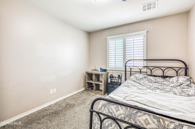 bedroom with carpet