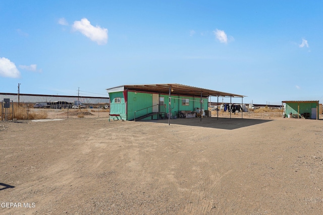 exterior space featuring a rural view