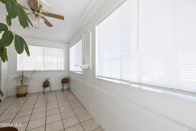 5047 Conley Rd, El Paso, TX 79932 - unfurnished sunroom with ceiling fan
