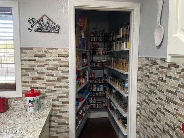 view of pantry