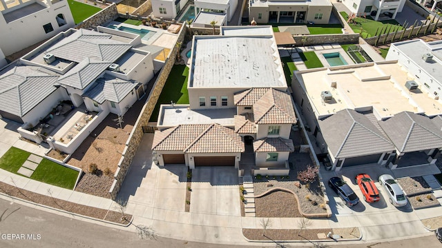 bird's eye view featuring a residential view