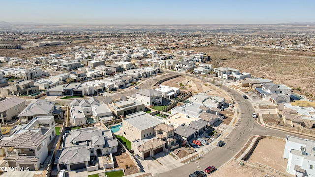 bird's eye view featuring a residential view