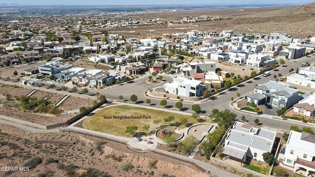 birds eye view of property featuring a residential view