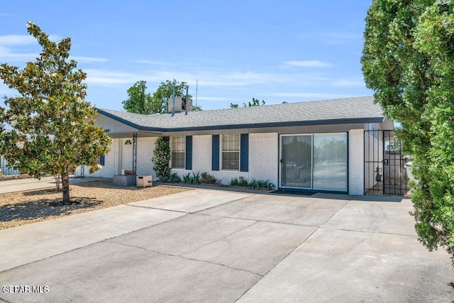 view of ranch-style house