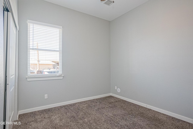 view of carpeted empty room