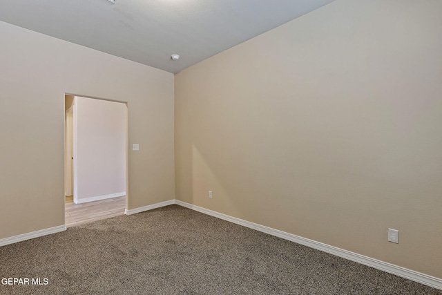 view of carpeted empty room