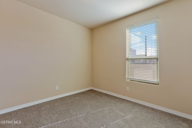 view of carpeted empty room