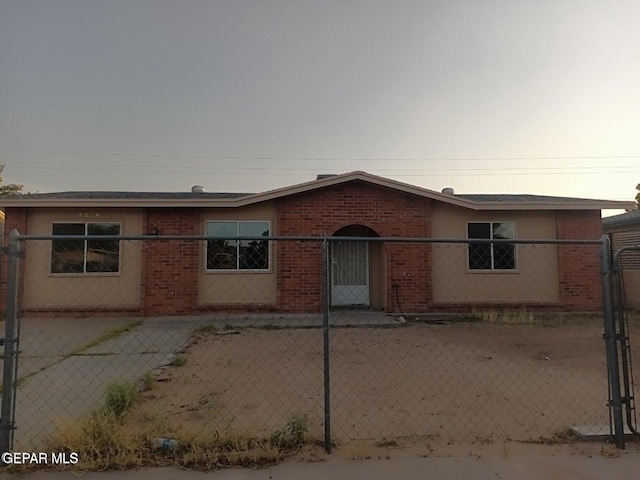 view of ranch-style house