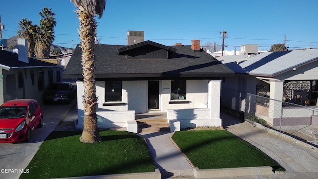 view of front of property featuring central air condition unit