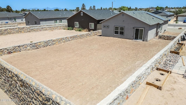 exterior space with a mountain view