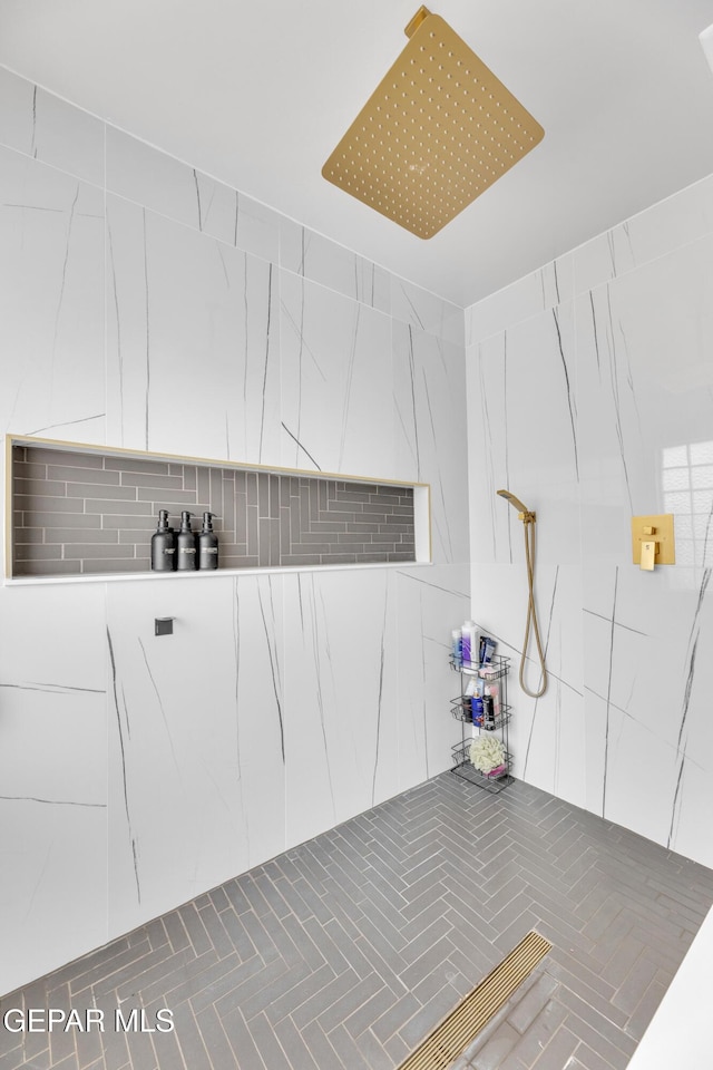 interior space featuring a shower