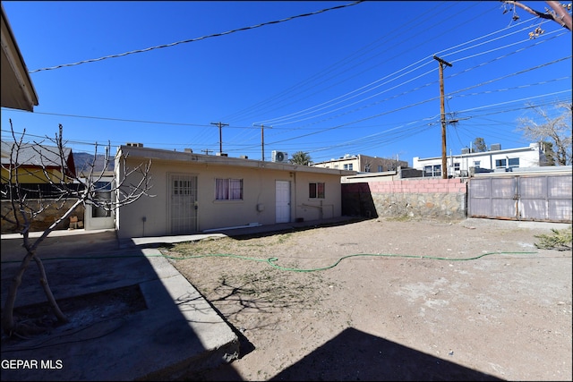 rear view of house with a patio area