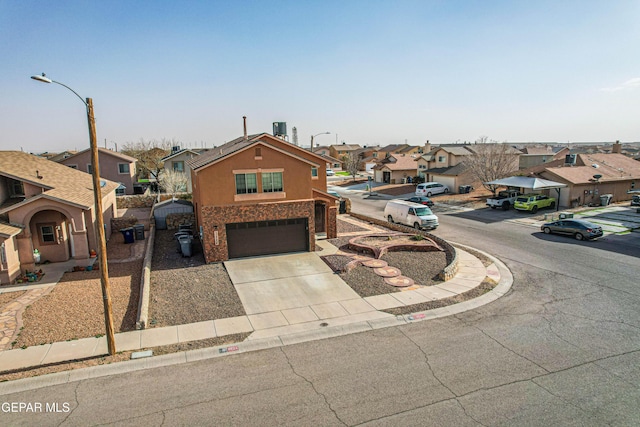 ranch-style home with a garage