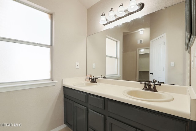 bathroom featuring vanity