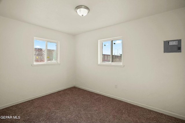 unfurnished room featuring carpet flooring