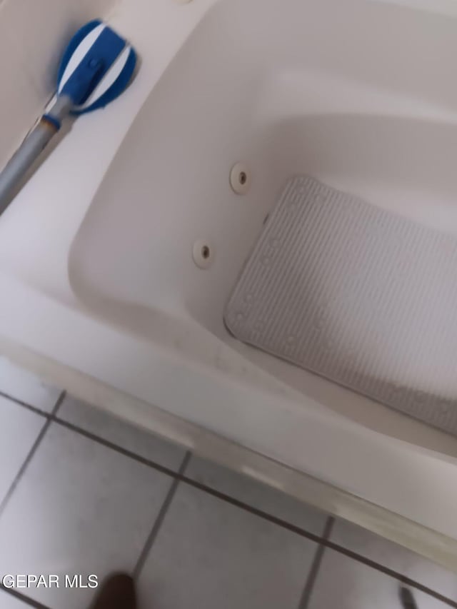 interior details with a tub to relax in