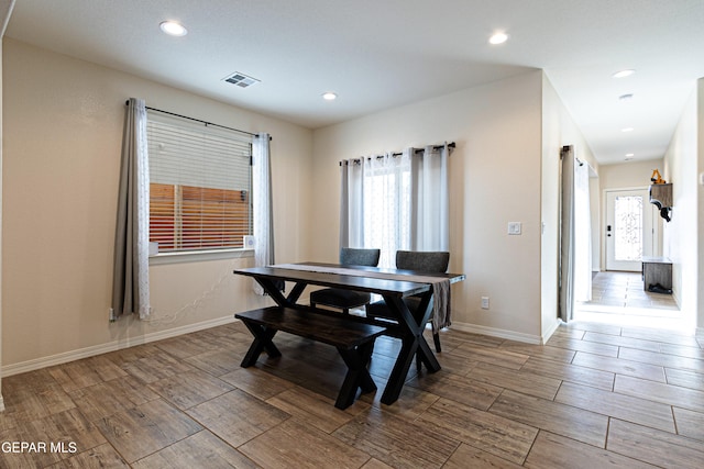 view of dining space