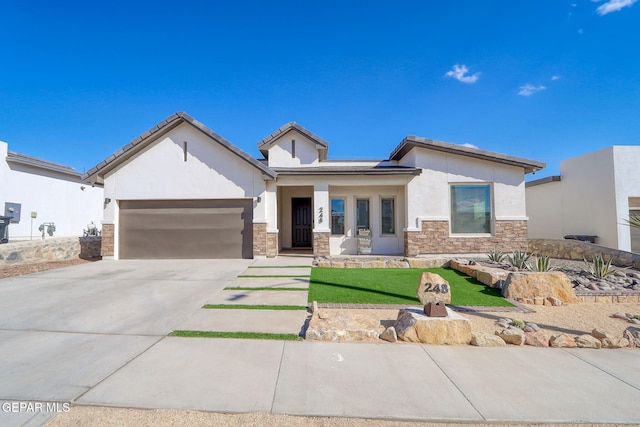 view of front of home featuring a garage