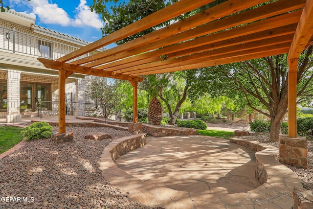 909 Singing Hills Dr, El Paso, TX 79912 - view of patio / terrace with a pergola