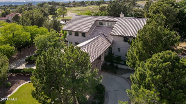 909 Singing Hills Dr, El Paso, TX 79912 - aerial view of property and surrounding area